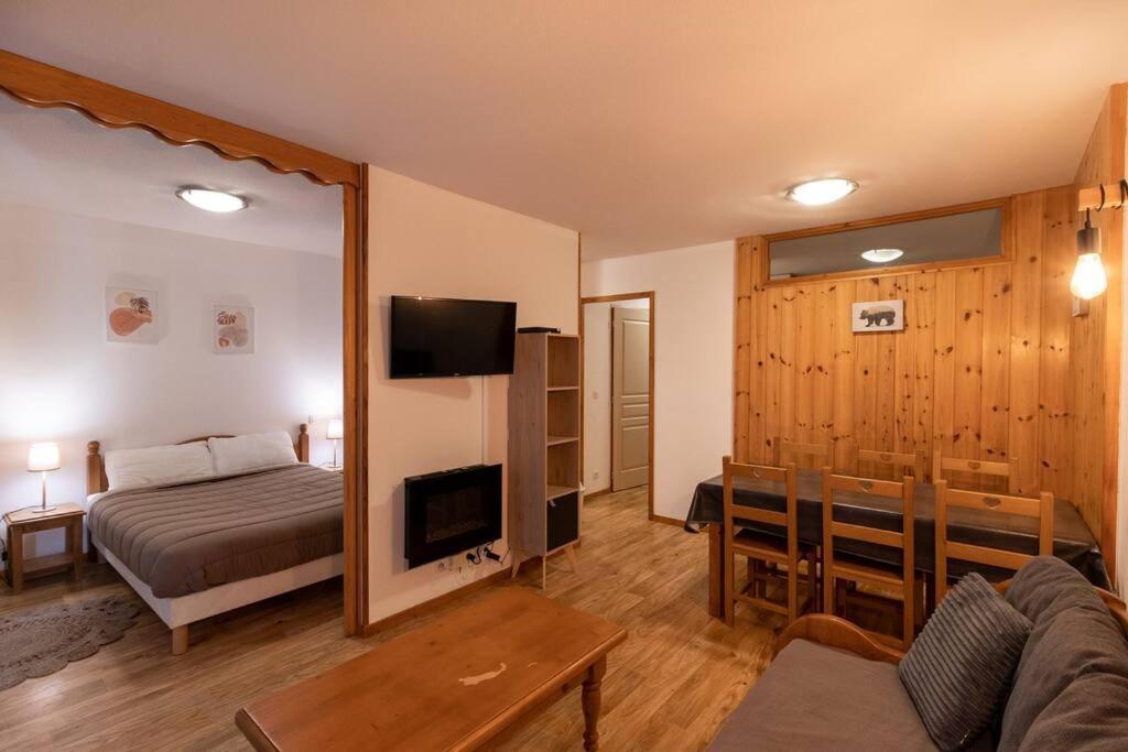 T2 + Coin Montagne - Wifi/Piscine - Les Orres 1800 Apartment Exterior foto